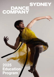 Front cover of the 2025 Education Brochure featuring Company Dancer Ryan Pearson. 