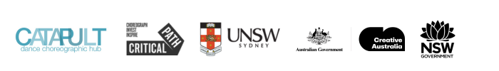 Brightness logo lock-up featuring Catapult Dance, Critical Path, UNSW Sydney, Create Australia and Create NSW.